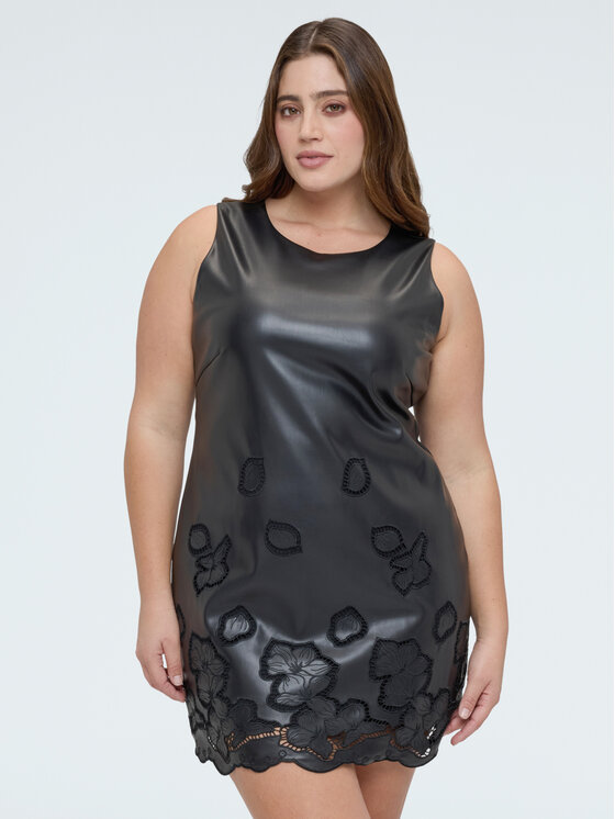 Fiorella Rubino Fiorella Rubino Vestito da giorno 7073T001753N033 Nero Slim Fit