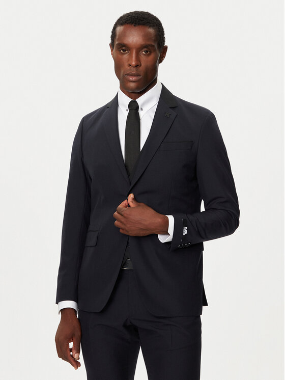 KARL LAGERFELD KARL LAGERFELD Ülikond 115244 544008 Tumesinine Slim Fit