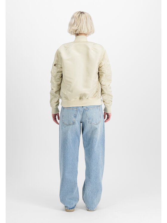 Alpha Industries Alpha Industries Kurtka bomber MA-1 VF Light Bomber Jacket Women Beżowy Slim Fit