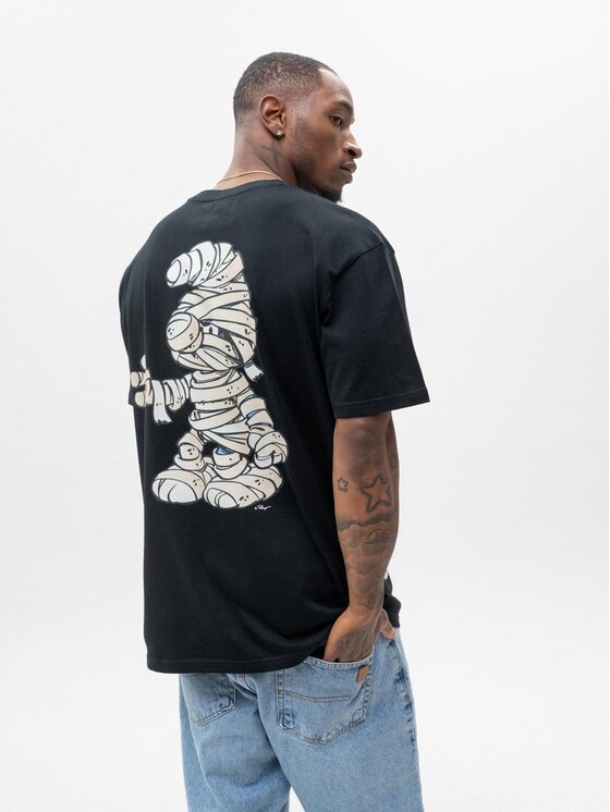 Smerfy Smerfy T-Shirt 119805 Czarny Oversize