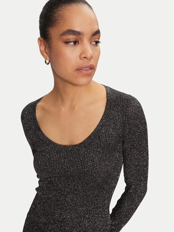 HUGO Hugo Sweater Sunessya 50522557 Fekete Slim Fit