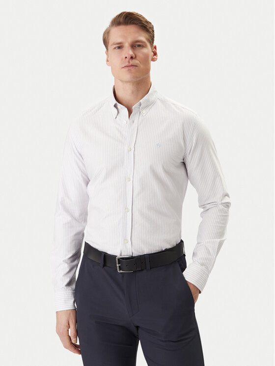 BOSS BOSS Košeľa H-ROAN 50556069 Fialová Regular Fit