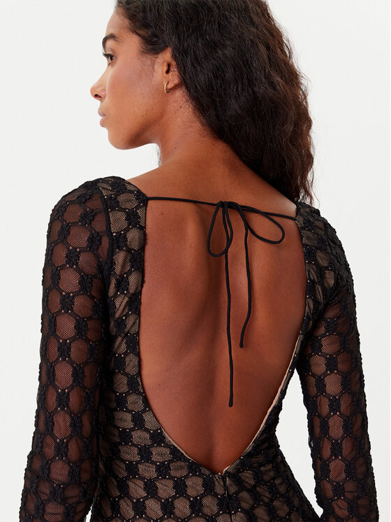 BARDOT BARDOT Abito da cocktail Yazmin Lace 59966DB Nero Regular Fit