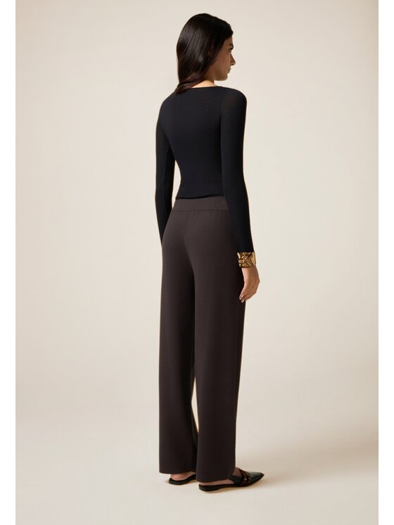 Oltre Oltre Pantaloni di tessuto P663J002321N013 Grigio Baggy Fit