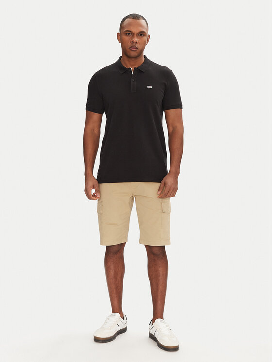 Tommy Jeans Tommy Jeans Polo DM0DM20676 Czarny Slim Fit