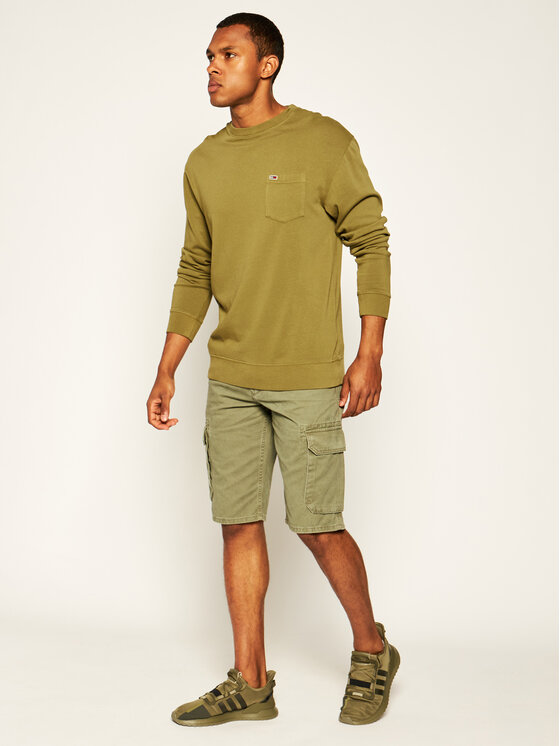 Wrangler Wrangler Pantaloncini di tessuto Cargo W15DKC275 112126786 Verde Regular Fit