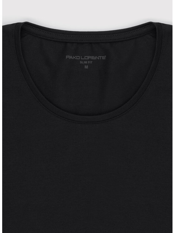 Pako Lorente Pako Lorente T-Shirt P000B-TT-001 Czarny Slim Fit