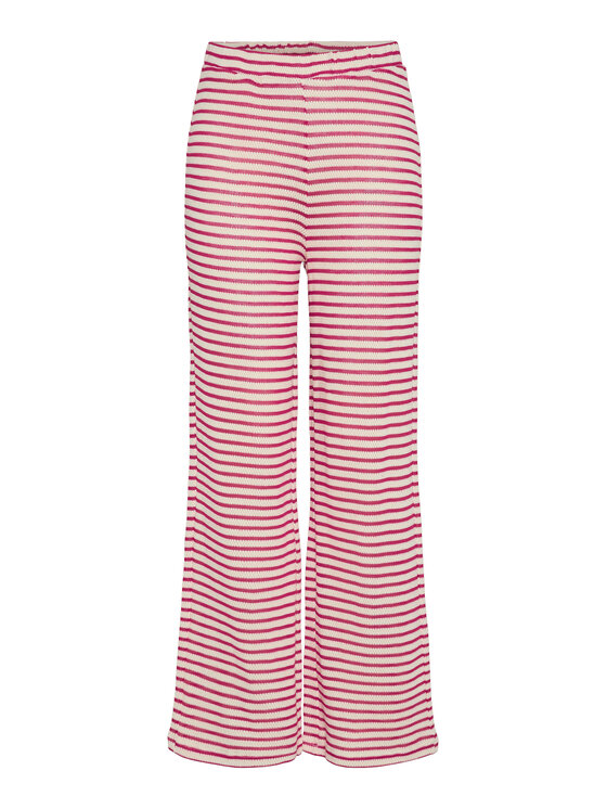 Pieces Pieces Stoffhose Manilla 17155071 Rot Wide Leg