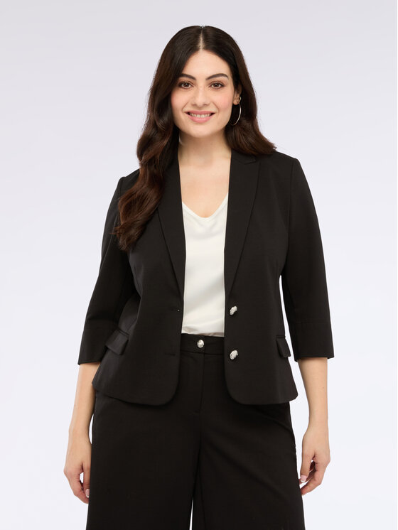 Fiorella Rubino Fiorella Rubino Giacca outdoor Q533T000216N033 Nero A-Line Fit