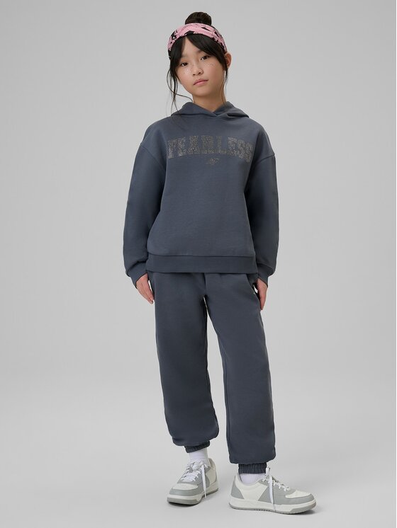 4F 4F Mikina 4FJRSS26TSWSF2627-22S Černá Loose Fit