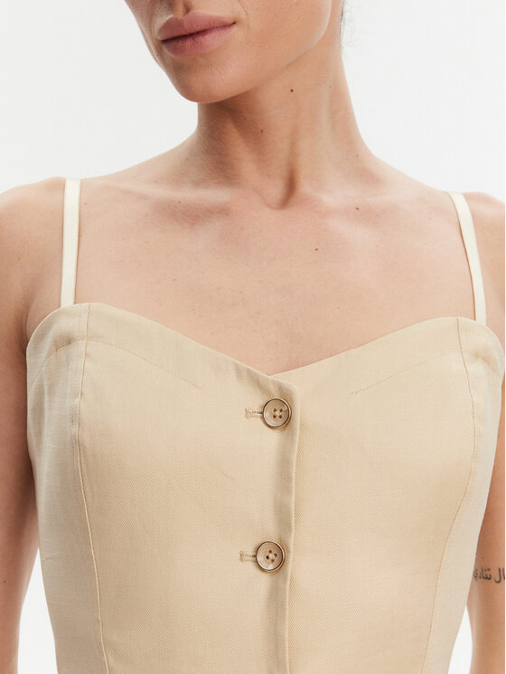 Guess Guess Top W5GH0L WH5L2 Bej Regular Fit