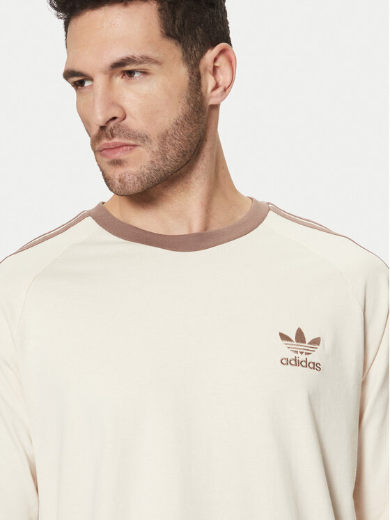 adidas adidas Pikkade varrukatega T-särk adicolor Classics 3-Stripes JN7022 Ekrüüvärv Slim Fit