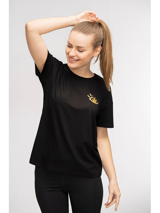T-Shirt Moonholi, Rozmiar L/XL, Czarny, AWAKEN