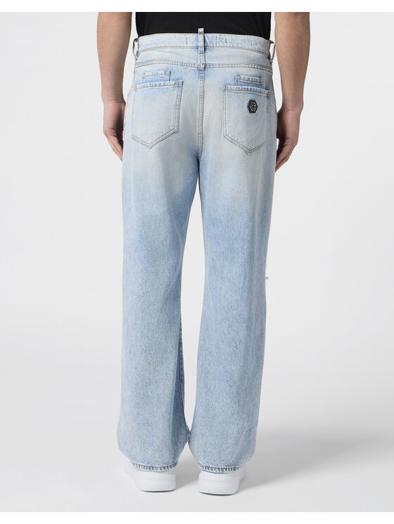 PHILIPP PLEIN PHILIPP PLEIN Jeansy 30582 Niebieski Loose Fit