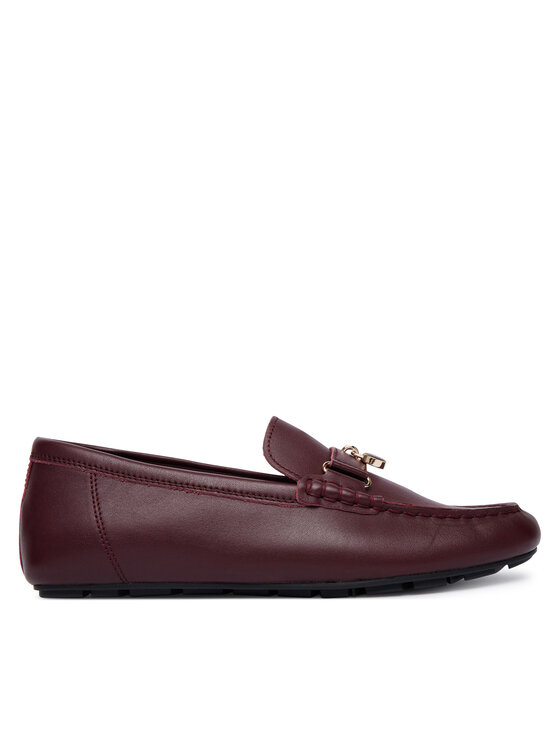 Tommy Hilfiger Mocasini Enamel Charm Leather FW0FW09532 Maro