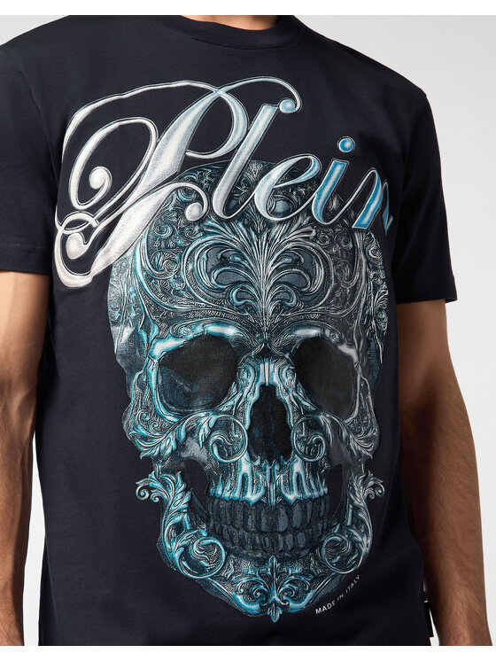 PHILIPP PLEIN PHILIPP PLEIN Tričko 27143 Tmavomodrá Regular Fit
