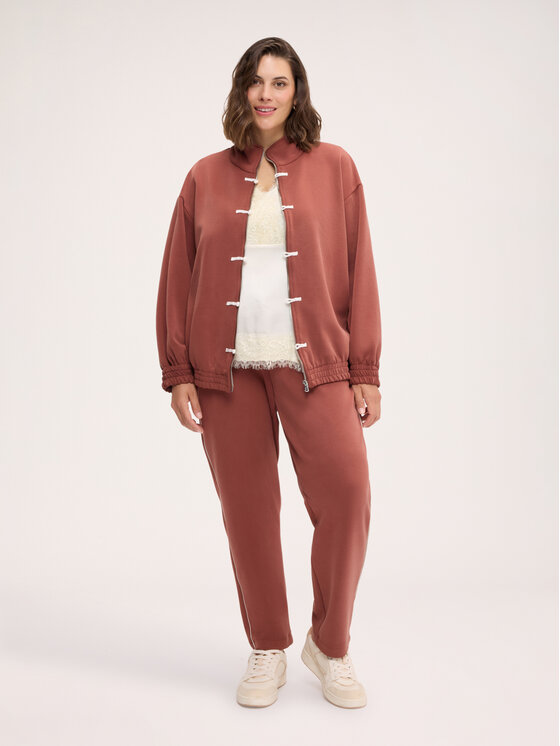 Fiorella Rubino Fiorella Rubino Bluza G80XL009627N037 Brązowy Over Fit
