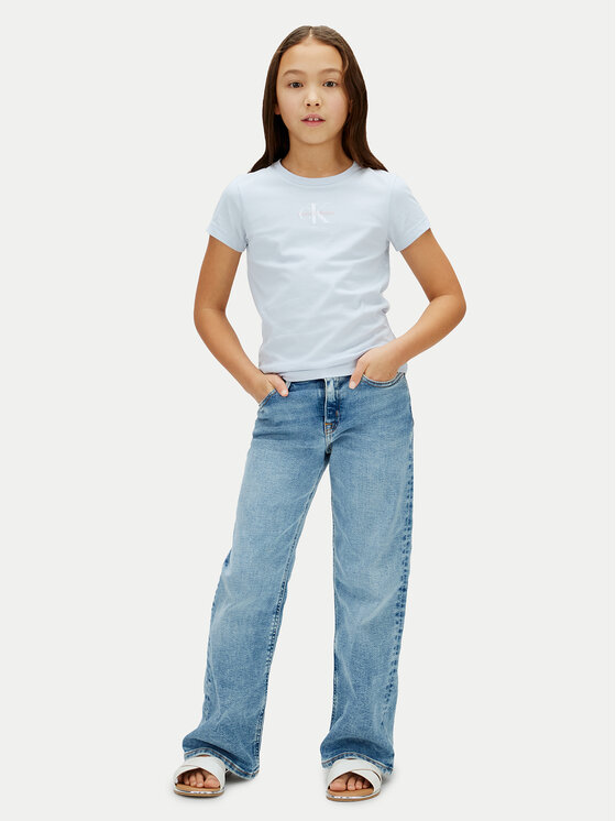 Calvin Klein Jeans Calvin Klein Jeans T-Shirt LVCKSJA15G Niebieski Regular Fit