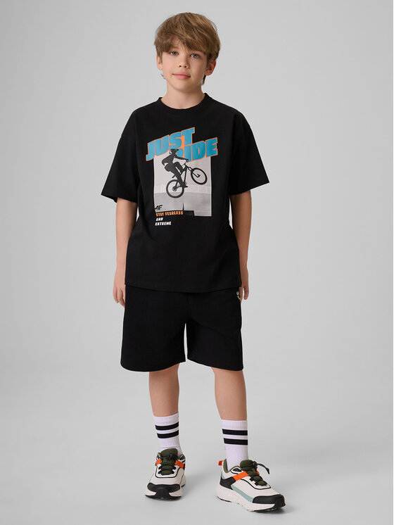 4F 4F Szorty sportowe SKATE & RIDE Czarny Regular Fit