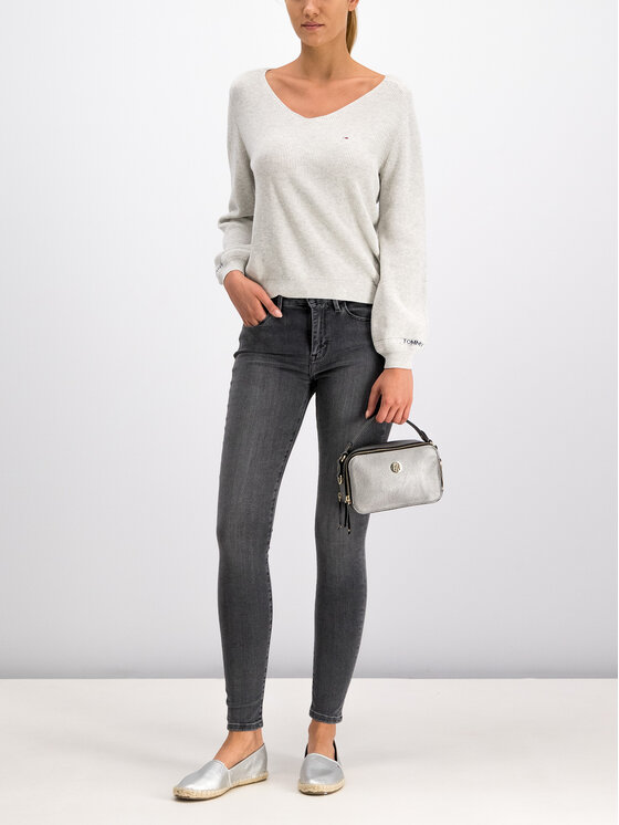 Tommy Hilfiger Torebka Cool Tommy Mini Trunk AW0AW06543 Srebrny Modivo.pl
