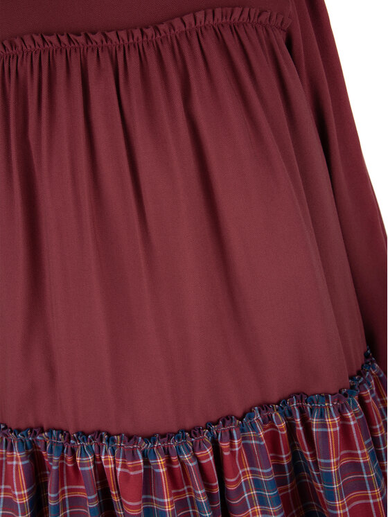 minimi minimi Sukienka elegancka FW11 Bordowy Relaxed Fit