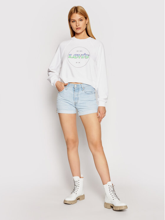 Felpa Vintage 18722-0013 Bianco Regular Fit