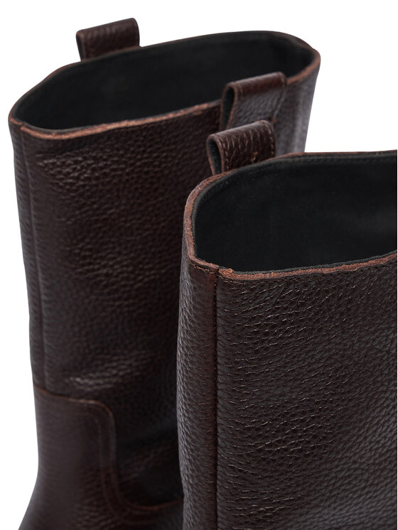 Tommy Jeans Tommy Jeans Ilgaauliai Tjw Tubular Mid Boots EN0EN03111 Tamsiai ruda