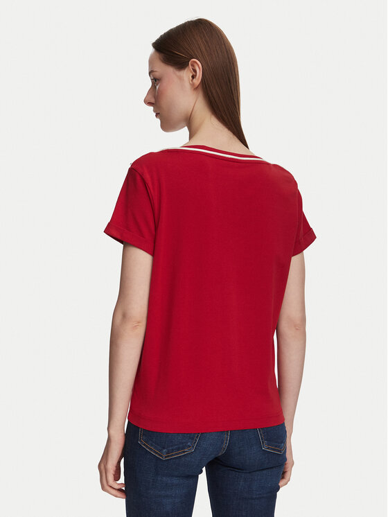 Guess Guess T-shirt W6YI58 K5317 Rosso scuro Regular Fit