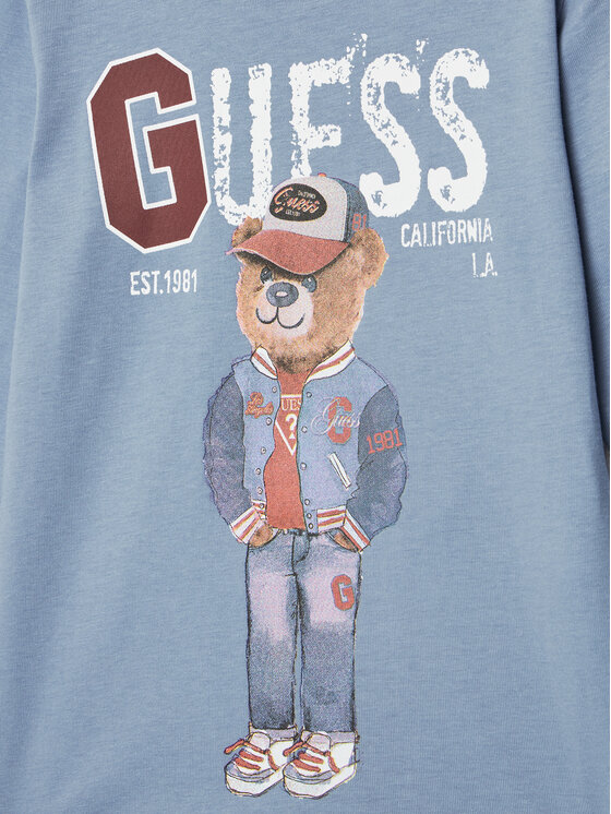 Guess Guess Μπλουζάκι N5YI23 K8HM4 Μπλε Regular Fit