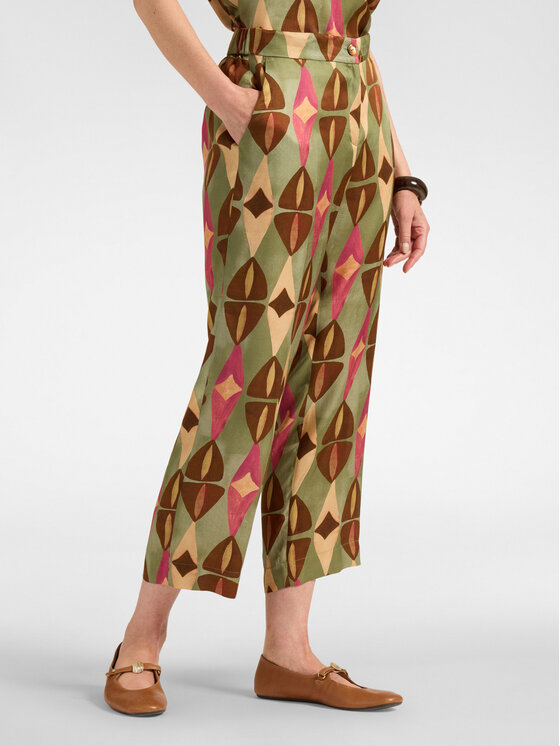 Elena Mirò Elena Mirò Pantaloni di tessuto P088P000645N001 Marrone Slim Fit
