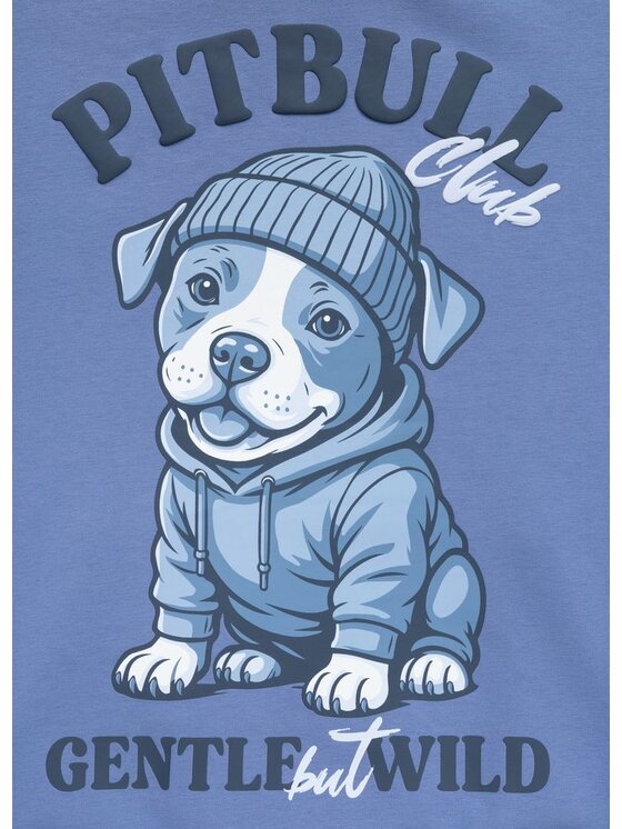 PITBULL PITBULL Bluza GENTLE BUT WILD Niebieski Regular Fit
