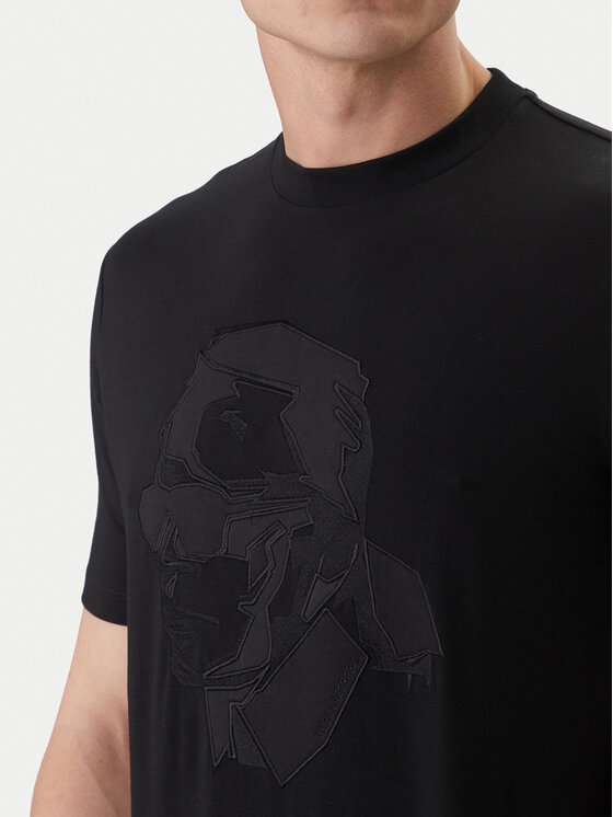 KARL LAGERFELD KARL LAGERFELD T-krekls 755036 562221 Melns Loose Fit
