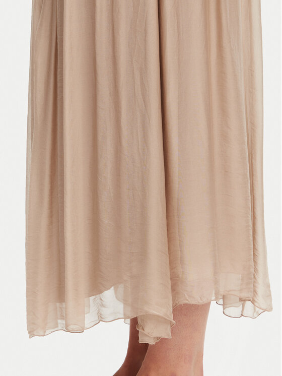 ViCOLO ViCOLO Fustă midi TD0022 Bej Regular Fit