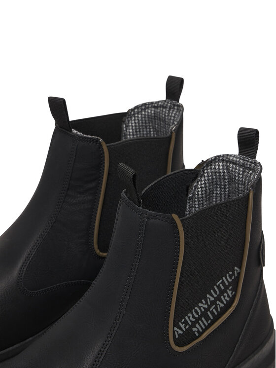 Aeronautica Militare Aeronautica Militare Gležnjarji Chelsea 252SC0316UCT04247 Črna