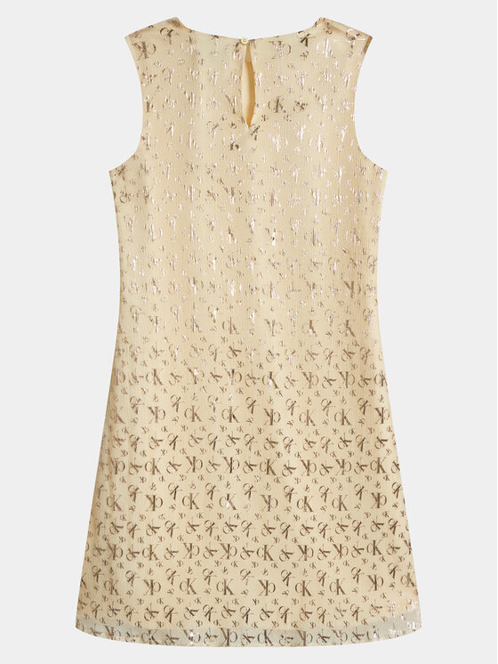 Calvin Klein Jeans Calvin Klein Jeans Elegantes Kleid IG0IG02356 Beige Regular Fit