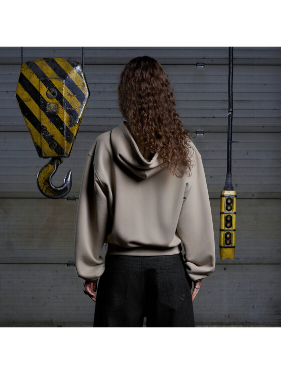 2005 2005 Bluza Uniform Beżowy Oversize