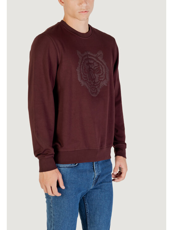 Antony Morato Antony Morato Felpa REGULAR FIT WITH RUBBER PRISM SHAPE PRINT Bordeaux Regular Fit