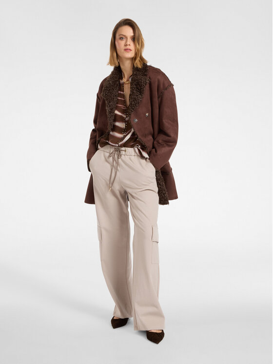 Elena Mirò Elena Mirò Pantaloni di tessuto P059Z000135N002 Écru Regular Fit