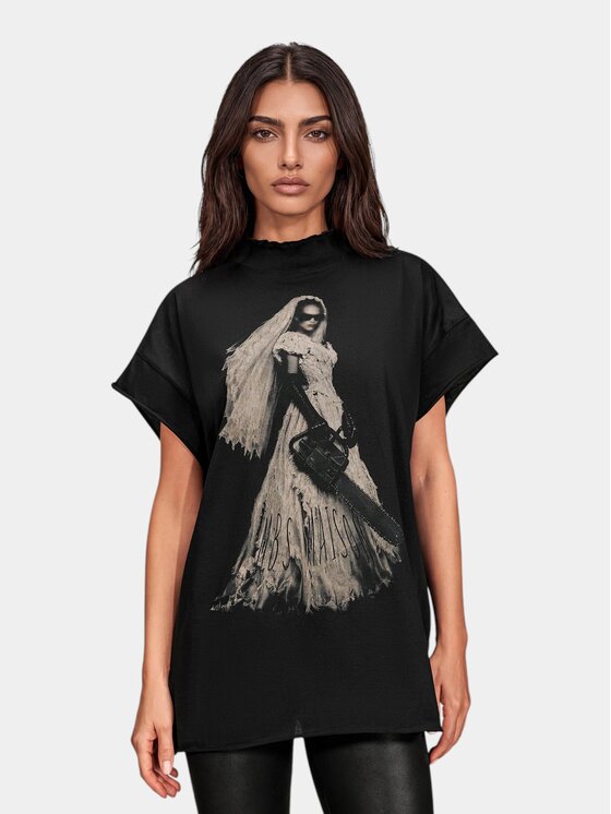 MADE BY SOCIETY MADE BY SOCIETY T-Shirt Tricou UNVEIL - T27898 Czarny Basic Fit