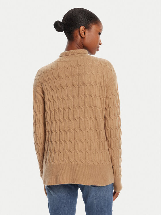 Marella Marella Bluză cu gât Aero 2523366094 Bej Regular Fit