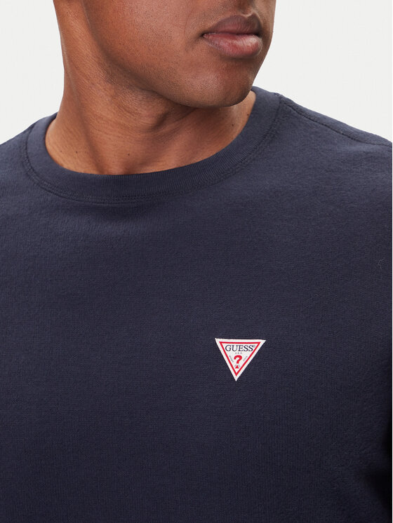 Guess Jeans Guess Jeans Longsleeve M4BI77 KCII1 Dunkelblau Regular Fit