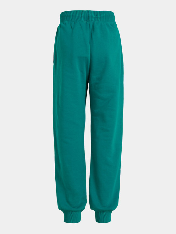 Calvin Klein Jeans Calvin Klein Jeans Spodnie dresowe Monogram Logo IU0IU00285 Zielony Regular Fit
