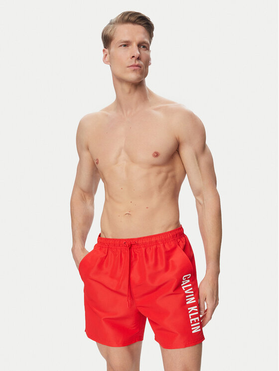 Calvin Klein Swimwear Calvin Klein Swimwear Úszónadrág LV00N61047 Piros Regular Fit