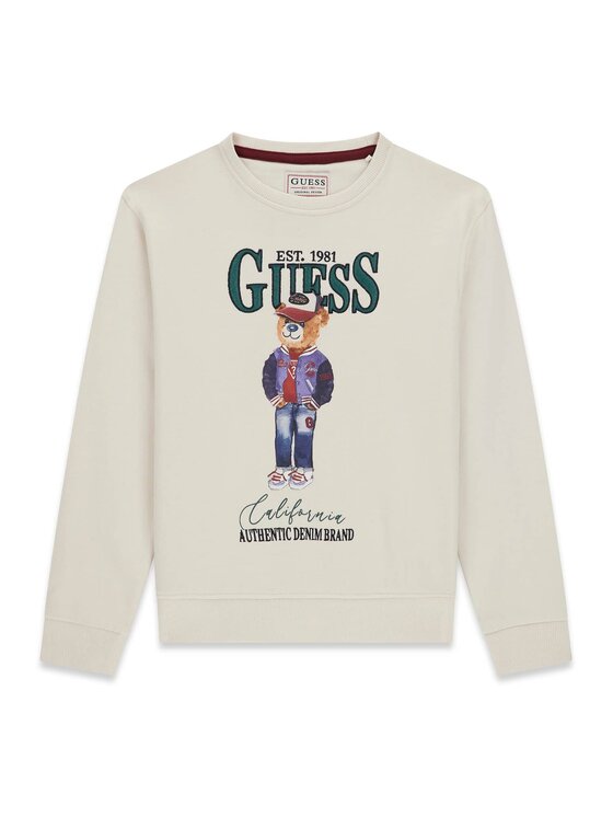 Guess Kids Guess Kids Bluza 178371 Beżowy Classic Fit