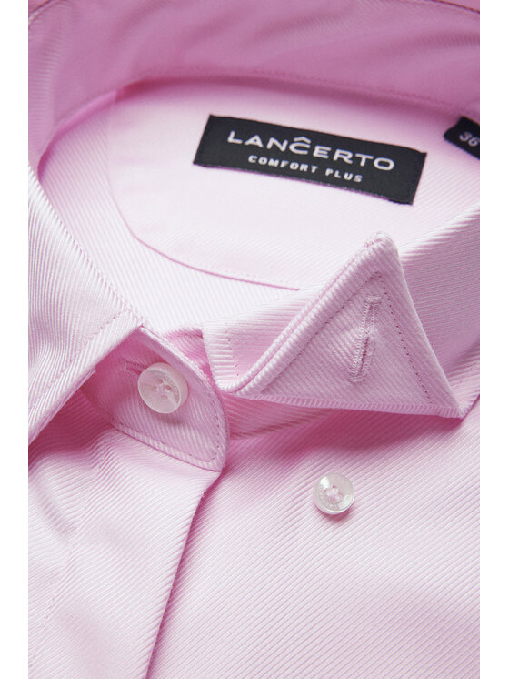 Lancerto Lancerto Koszula Koszula Damska Różowa Bawełniana Idril Regular KO073224000055 Różowy Regular Fit