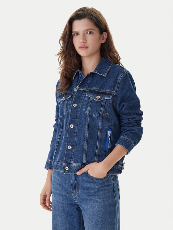 Karl Lagerfeld Jeans Geacă de blugi A1W14002 Albastru Regular Fit