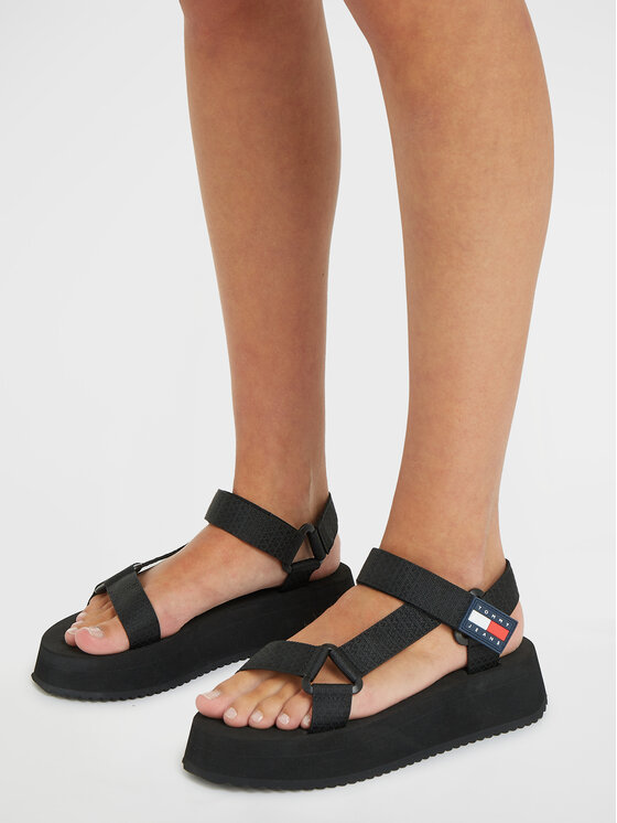 Tommy Jeans Tommy Jeans Sandały Tjw Eva Sandal EN0EN02466 EN0EN02466 Czarny