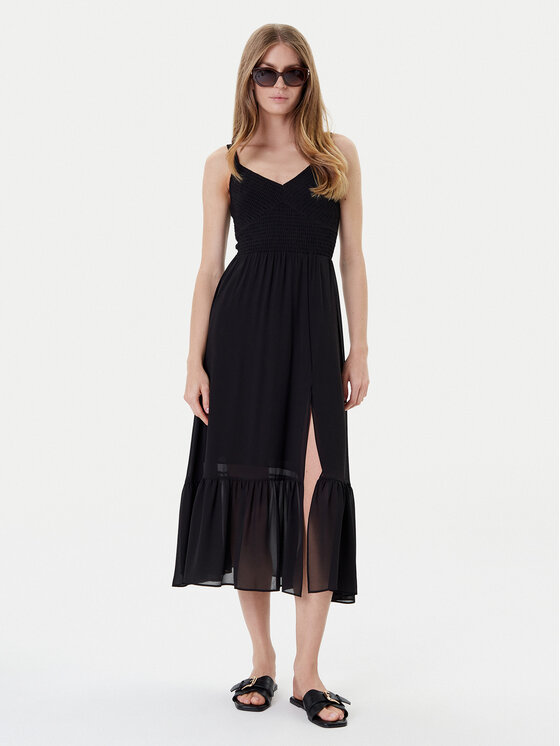MICHAEL Michael Kors MICHAEL Michael Kors Koktejlové šaty MT583467R3 Černá Regular Fit