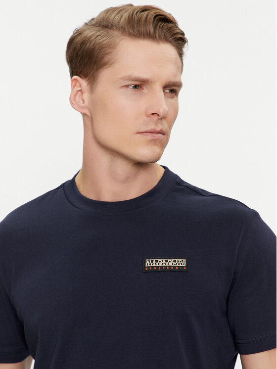 Napapijri Napapijri T-shirt Iaato NP0A4HFZ Tamnoplava Regular Fit