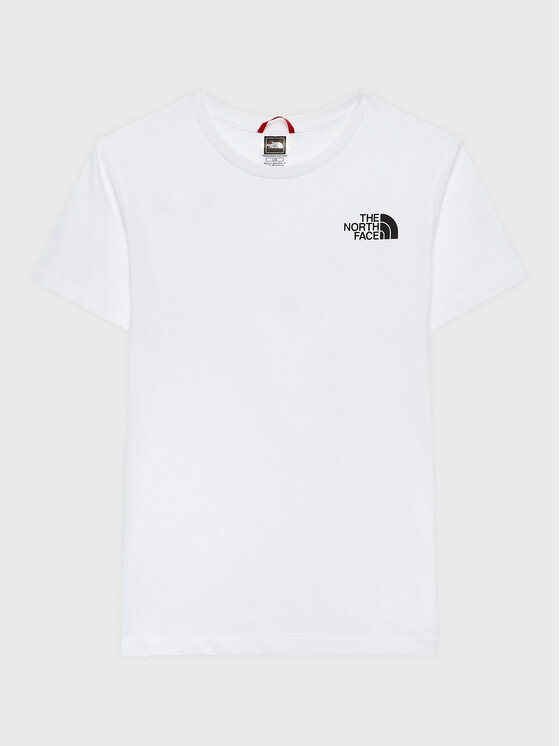 The North Face Tričko Simple Dome NF0A82EA Biela Regular Fit